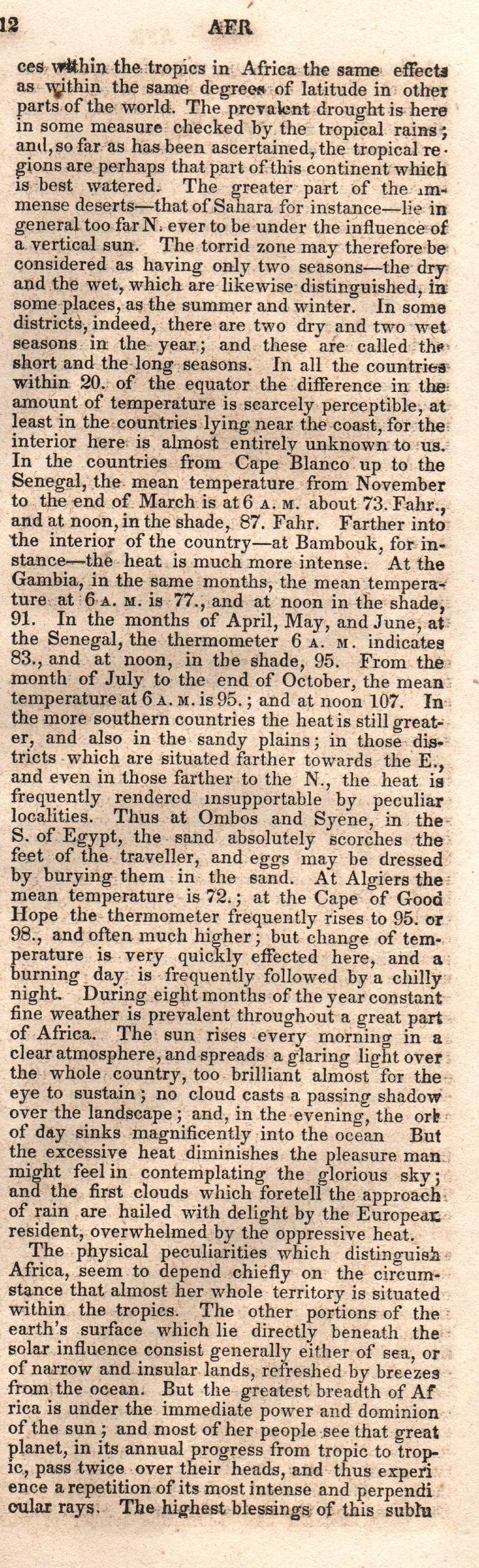 Brookes’ Universal Gazetteer (1850), Page 12 Right Column