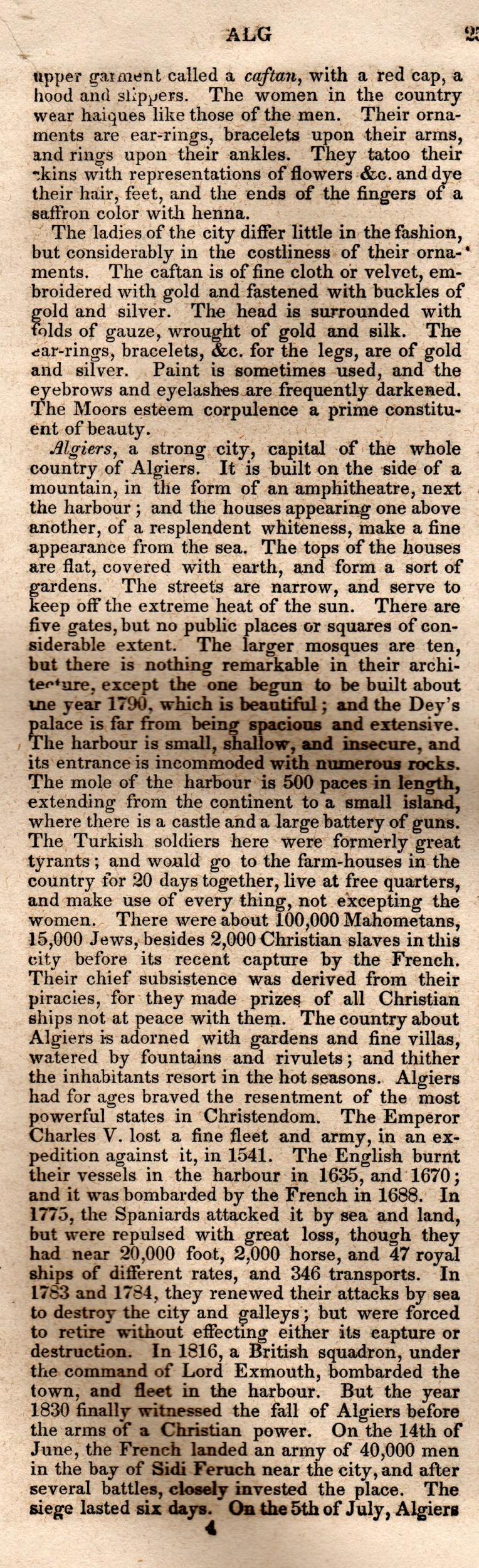 Brookes’ Universal Gazetteer (1850), Page 25 Left Column