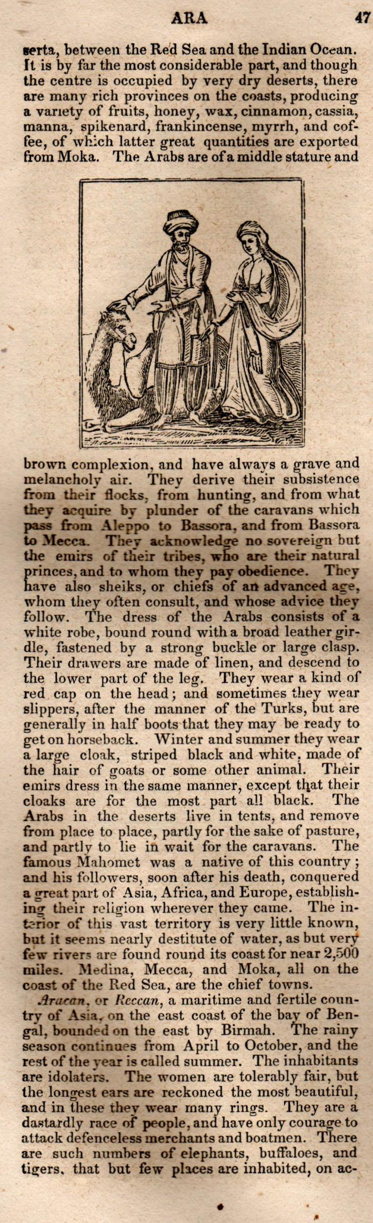 Brookes’ Universal Gazetteer (1850), Page 47 Left Column
