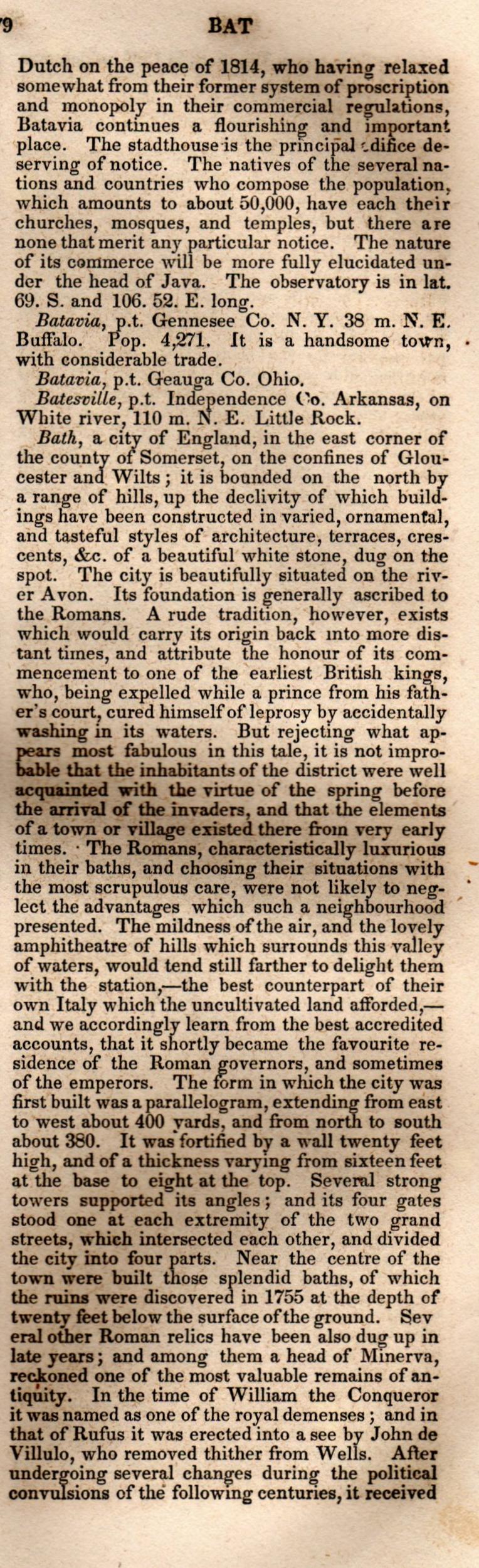 Brookes’ Universal Gazetteer (1850), Page 79 Right Column