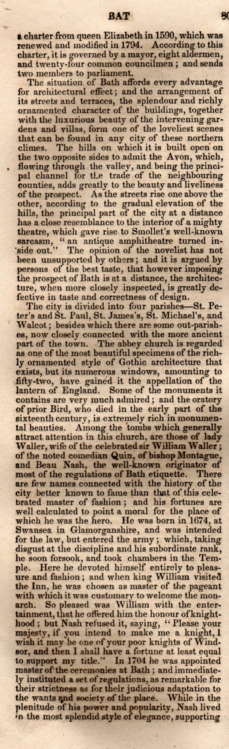 Brookes’ Universal Gazetteer (1850), Page 80 Left Column