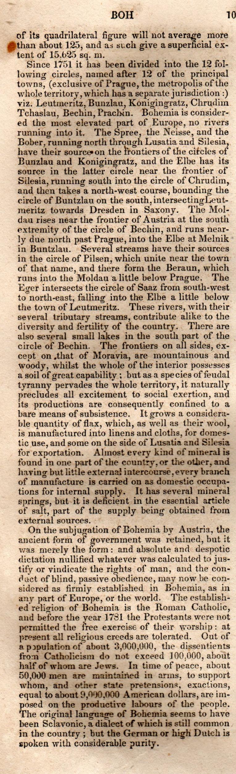 Brookes’ Universal Gazetteer (1850), Page 104 Left Column