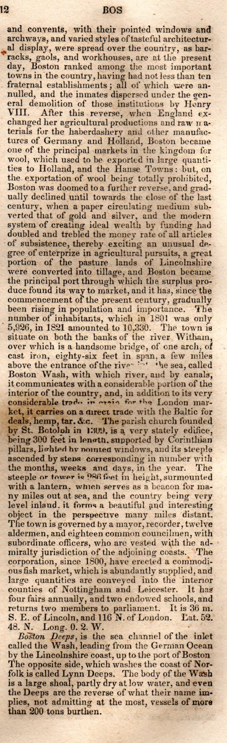 Brookes’ Universal Gazetteer (1850), Page 112 Right Column