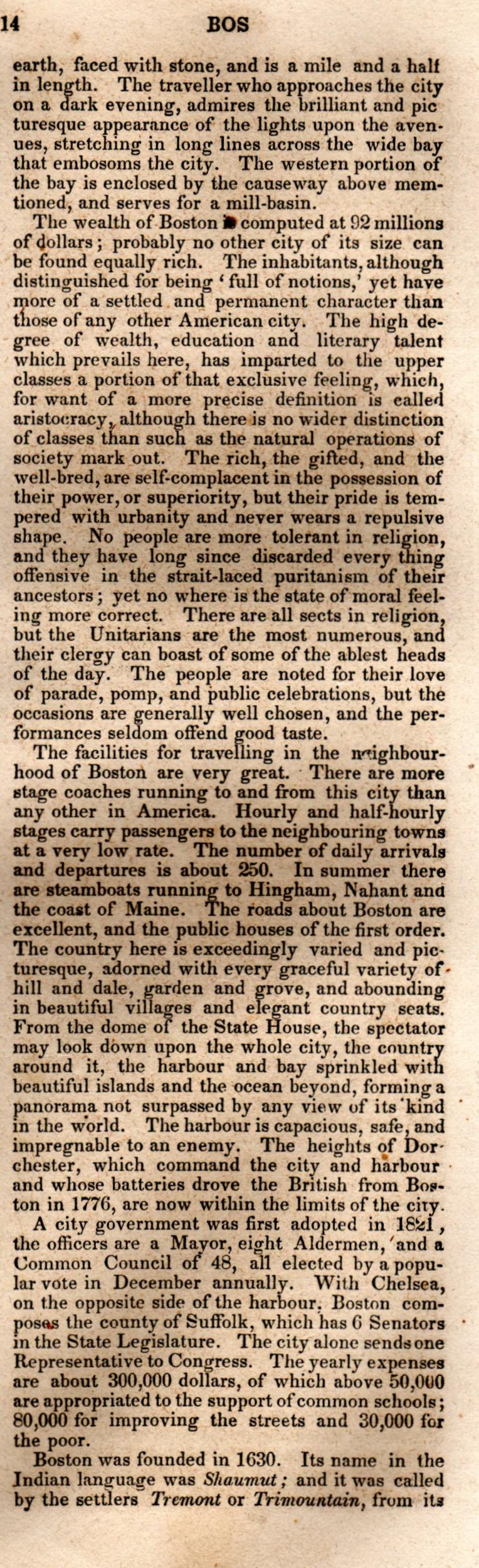 Brookes’ Universal Gazetteer (1850), Page 114 Right Column