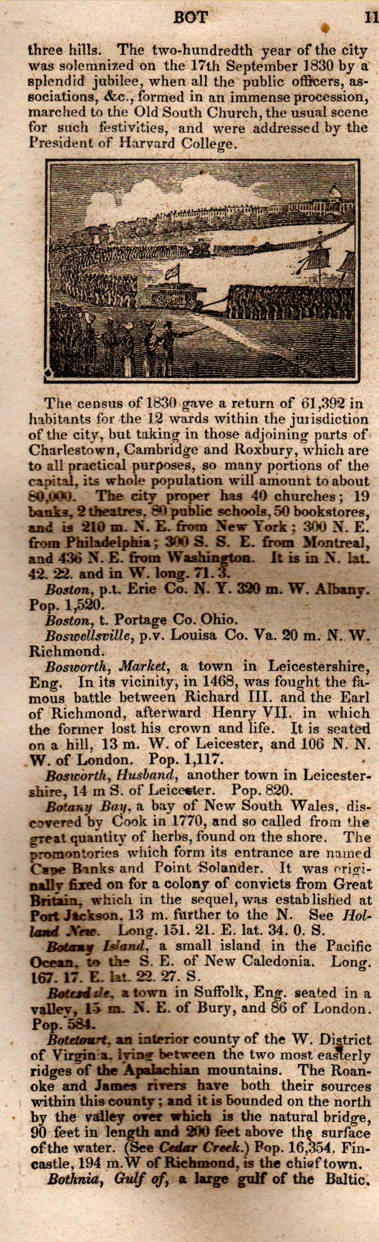 Brookes’ Universal Gazetteer (1850), Page 115 Left Column