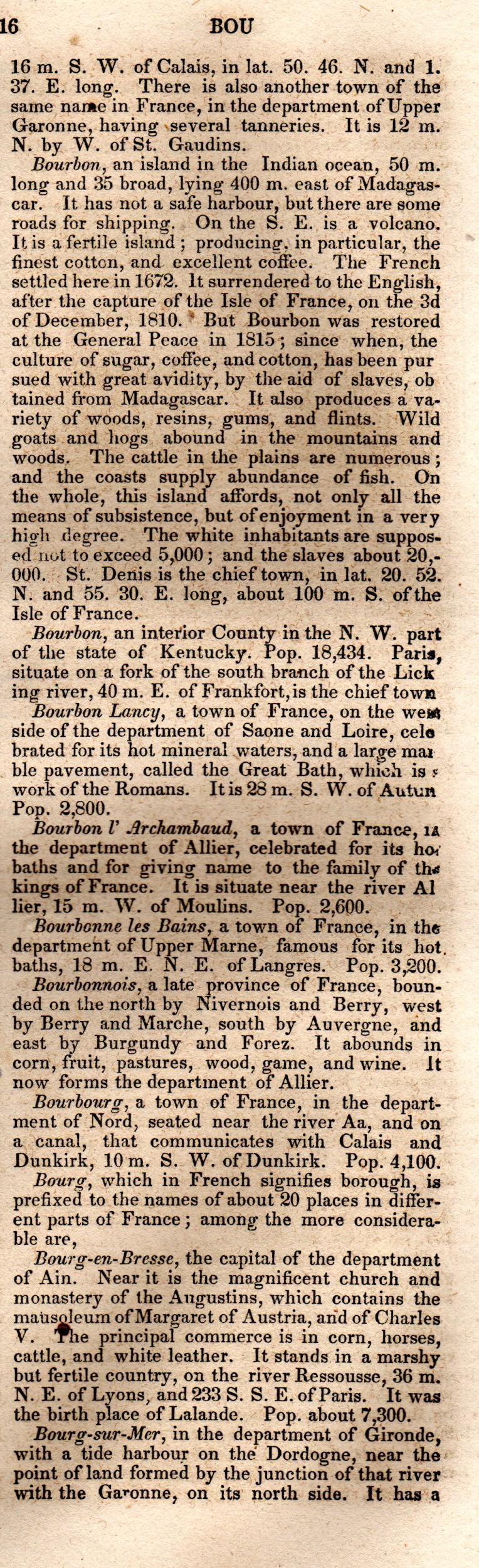 Brookes’ Universal Gazetteer (1850), Page 116 Right Column