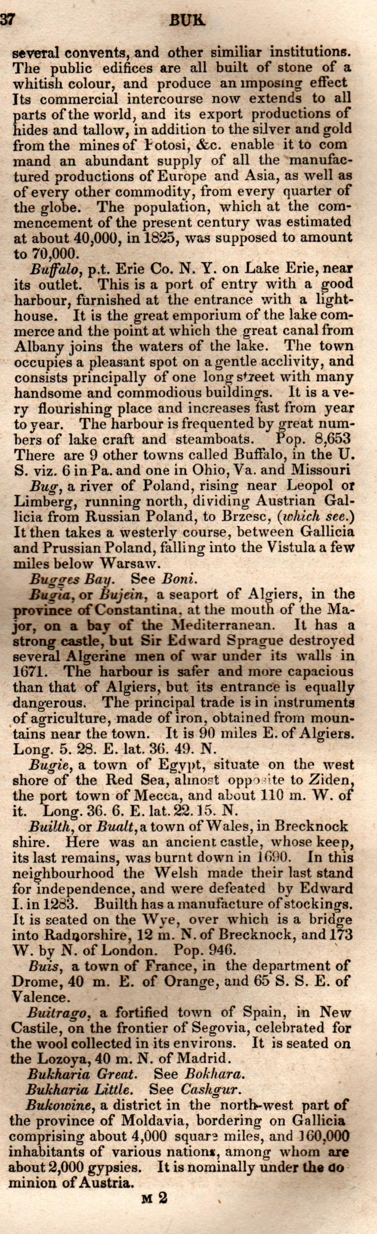 Brookes’ Universal Gazetteer (1850), Page 137 Right Column