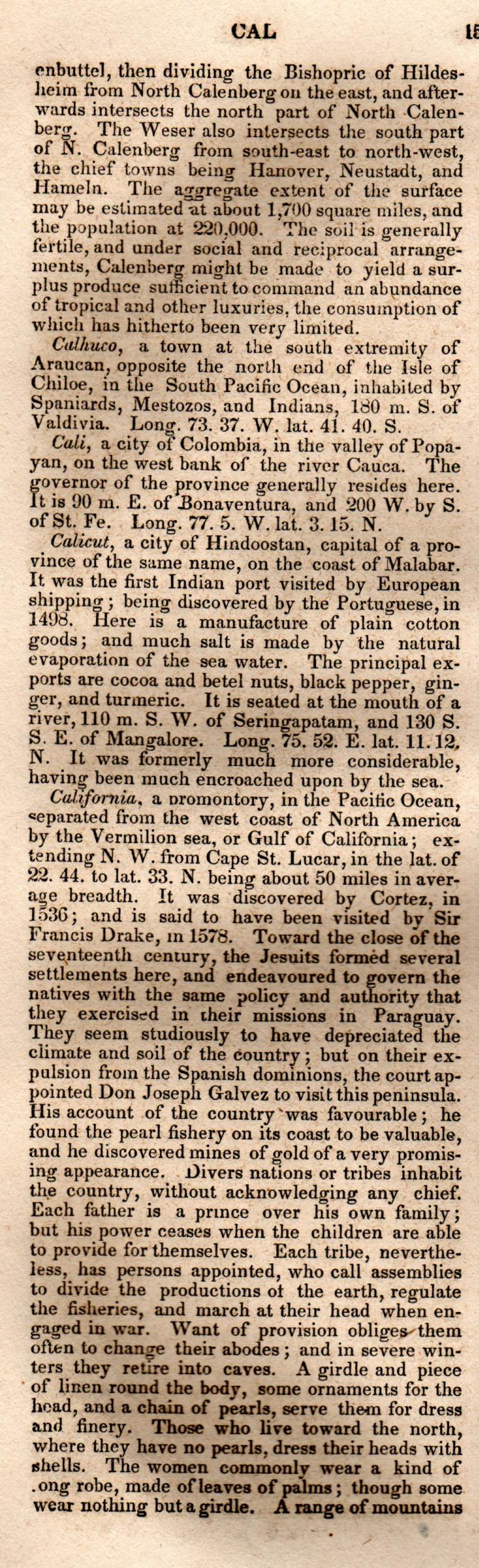Brookes’ Universal Gazetteer (1850), Page 150 Left Column