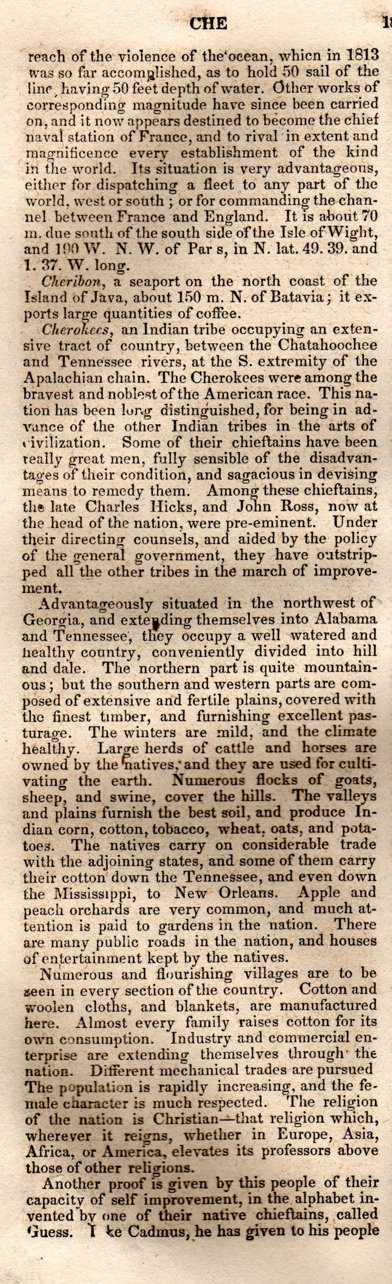 Brookes’ Universal Gazetteer (1850), Page 188 Left Column