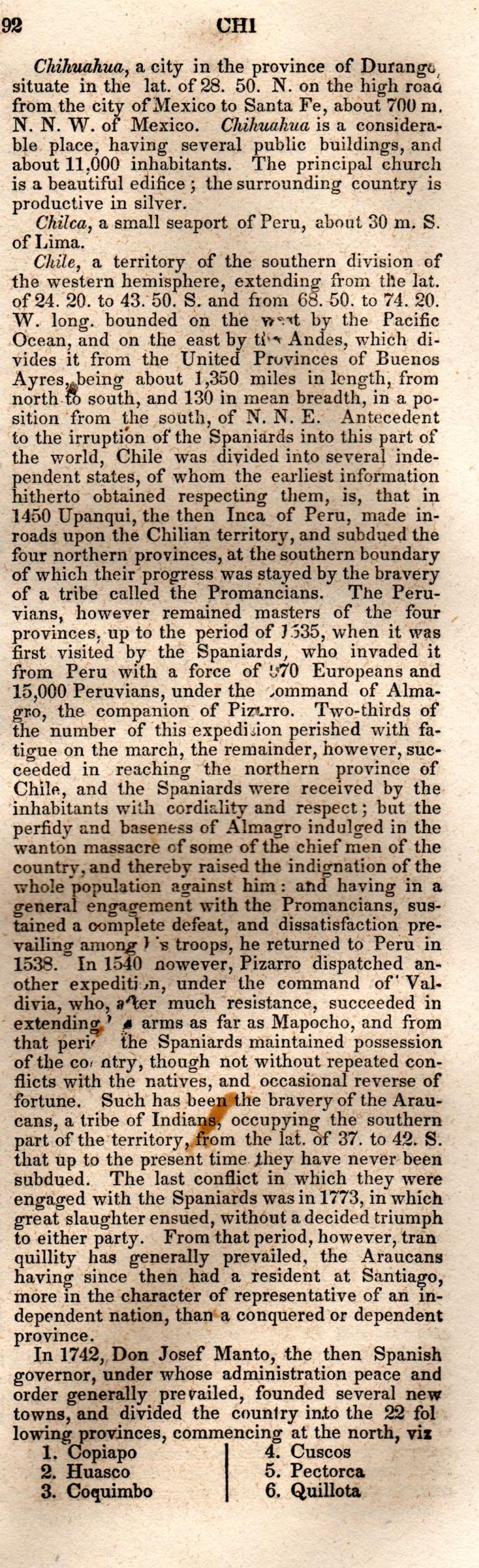 Brookes’ Universal Gazetteer (1850), Page 192 Right Column