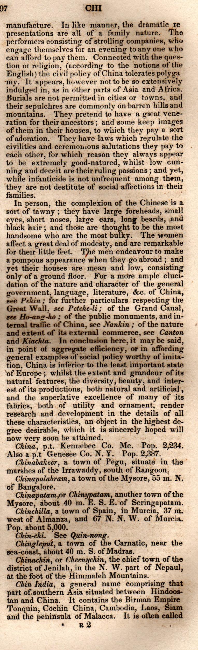 Brookes’ Universal Gazetteer (1850), Page 197 Right Column