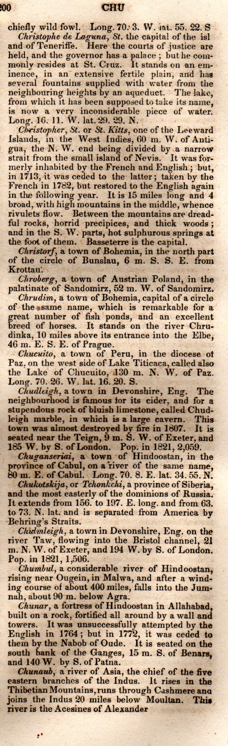 Brookes’ Universal Gazetteer (1850), Page 200 Right Column