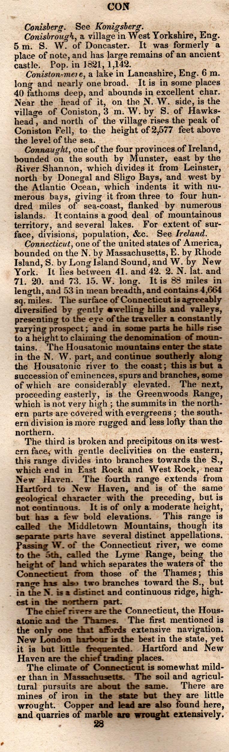 Brookes’ Universal Gazetteer (1850), Page 217 Left Column