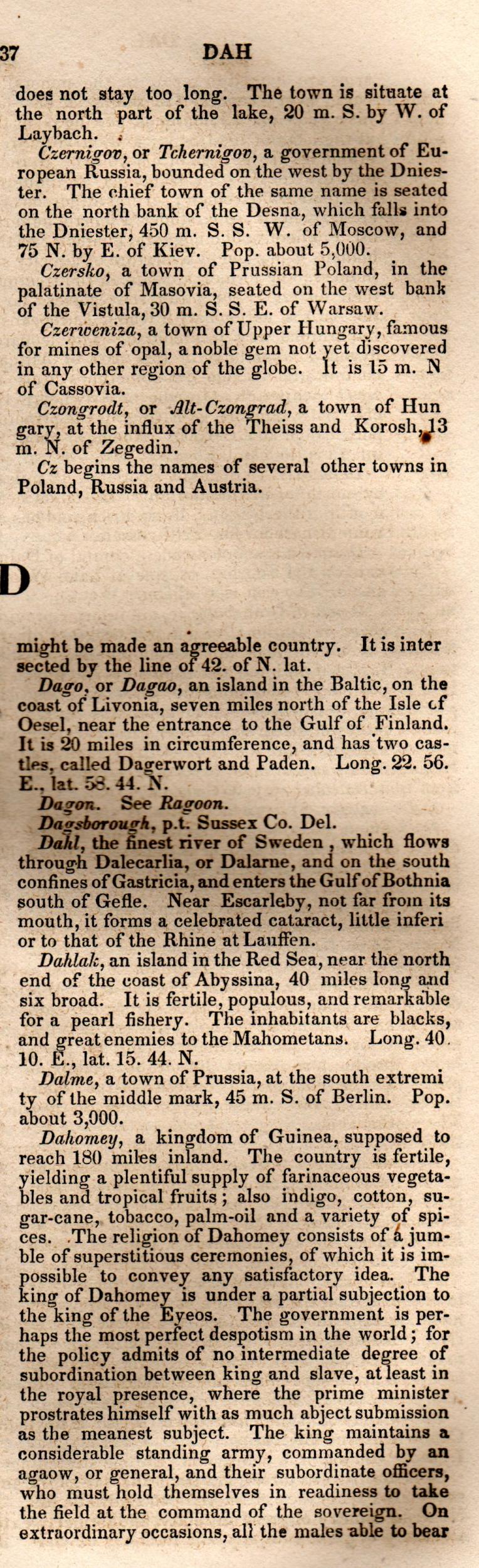 Brookes’ Universal Gazetteer (1850), Page 237 Right Column