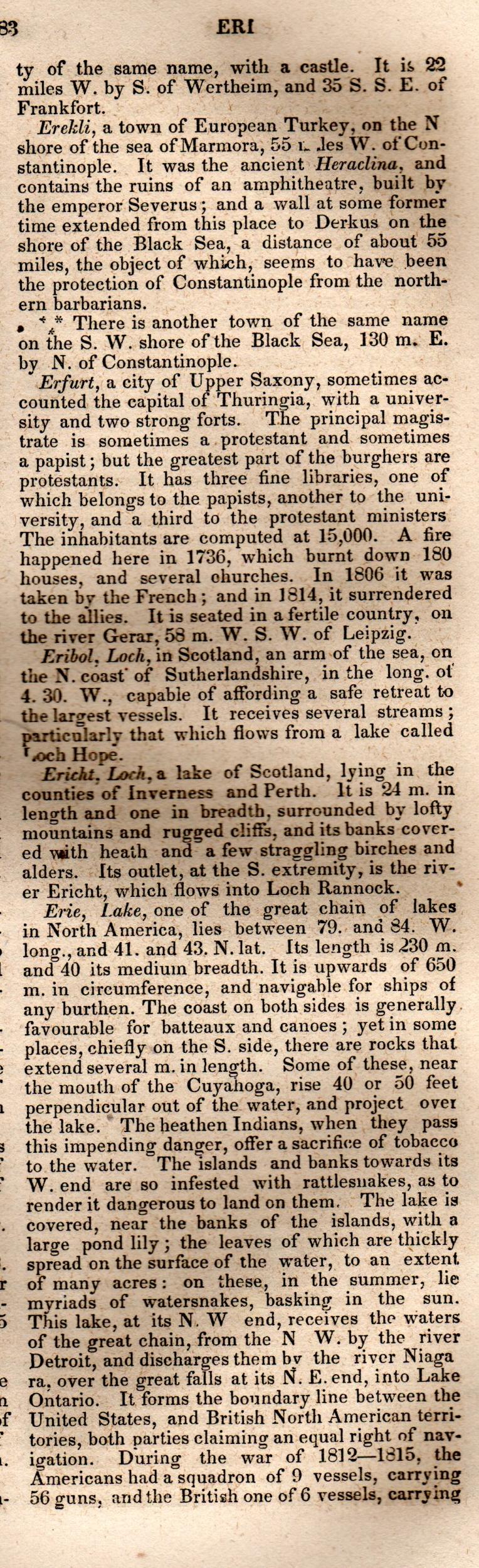 Brookes’ Universal Gazetteer (1850), Page 283 Right Column