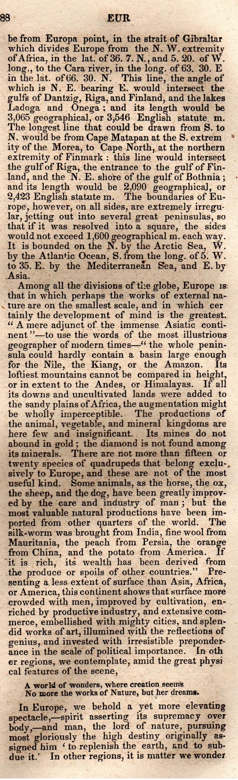 Brookes’ Universal Gazetteer (1850), Page 288 Right Column