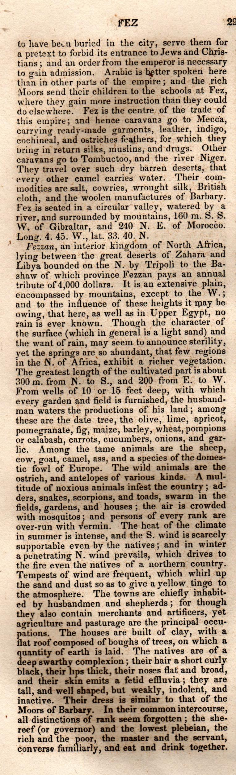 Brookes’ Universal Gazetteer (1850), Page 298 Left Column