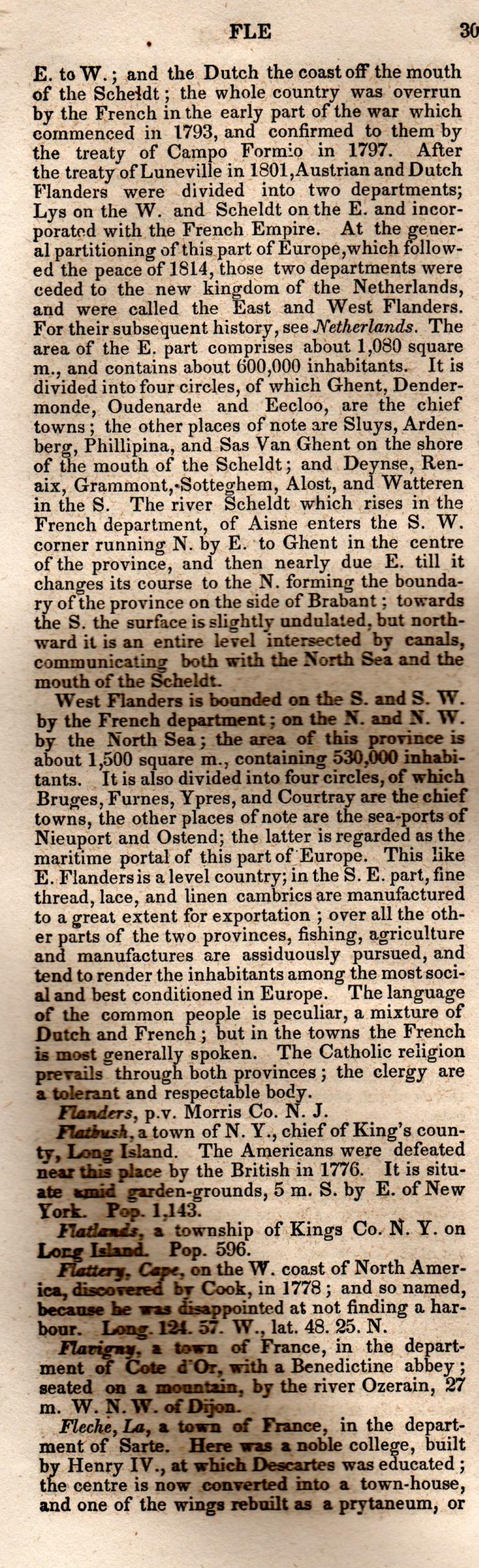 Brookes’ Universal Gazetteer (1850), Page 301 Left Column