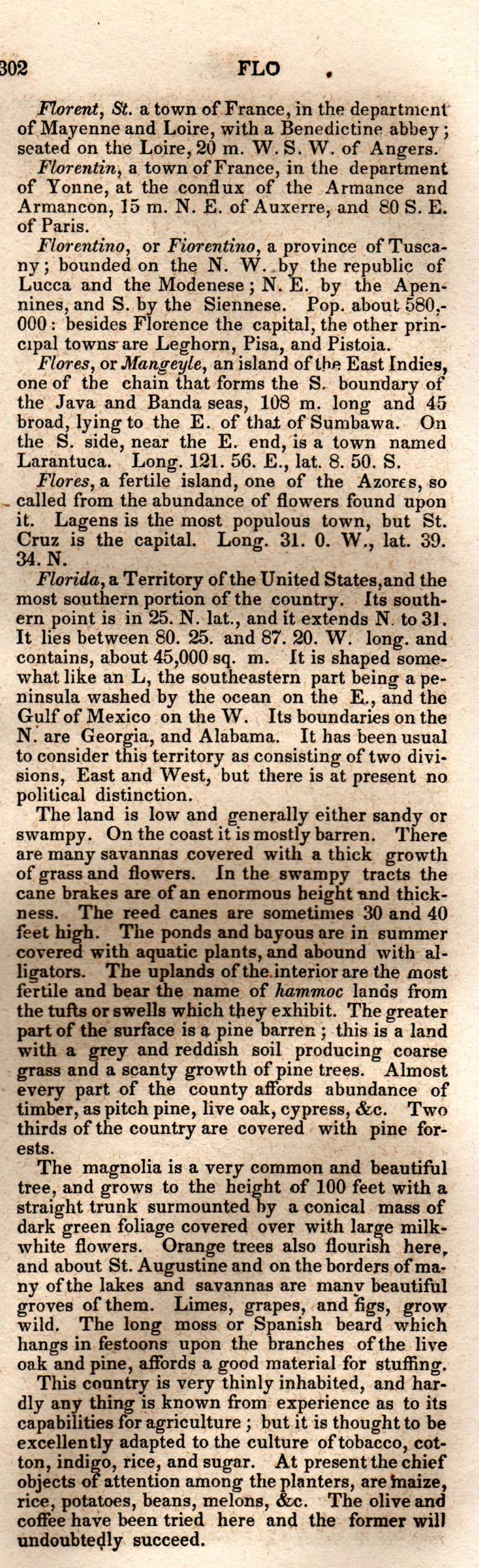 Brookes’ Universal Gazetteer (1850), Page 302 Right Column