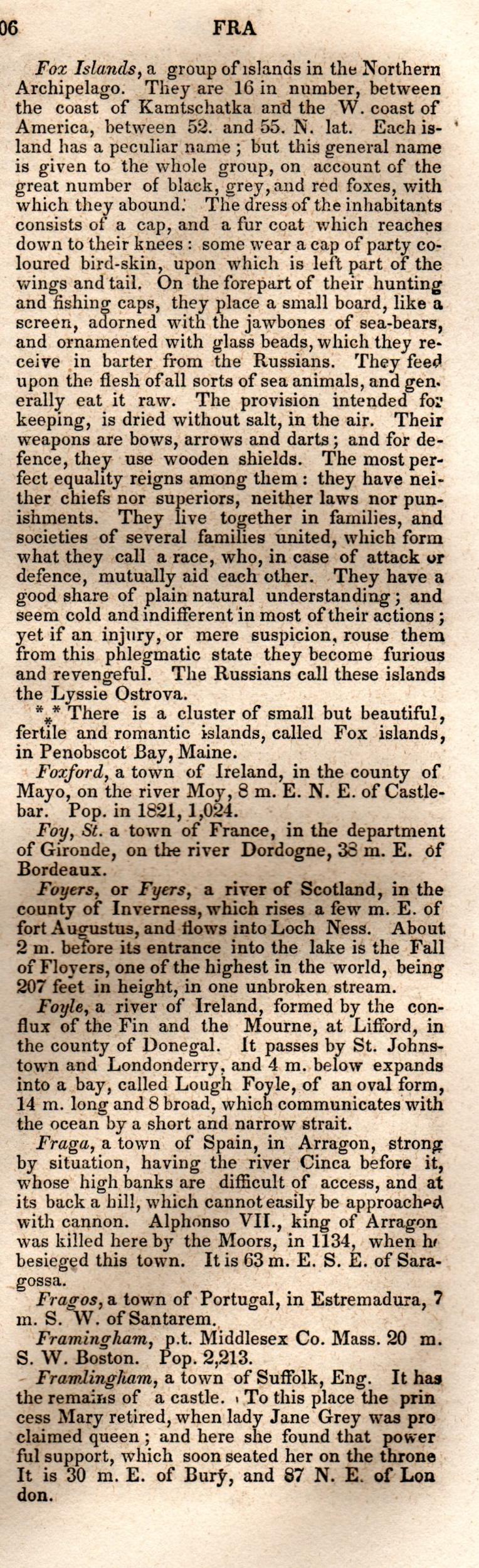 Brookes’ Universal Gazetteer (1850), Page 306 Right Column
