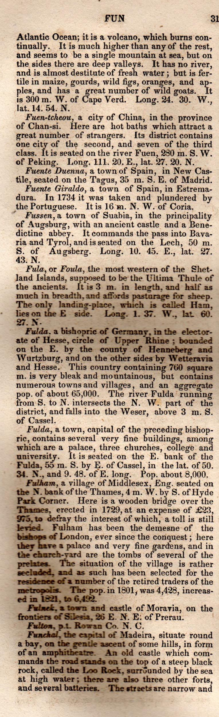 Brookes’ Universal Gazetteer (1850), Page 317 Left Column