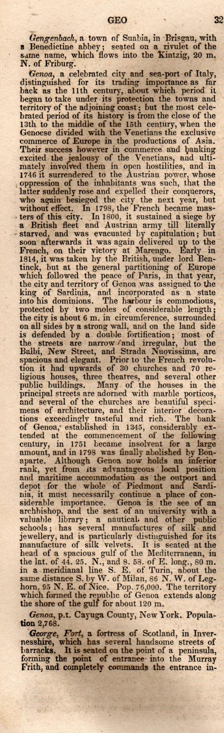 Brookes’ Universal Gazetteer (1850), Page 324 Left Column