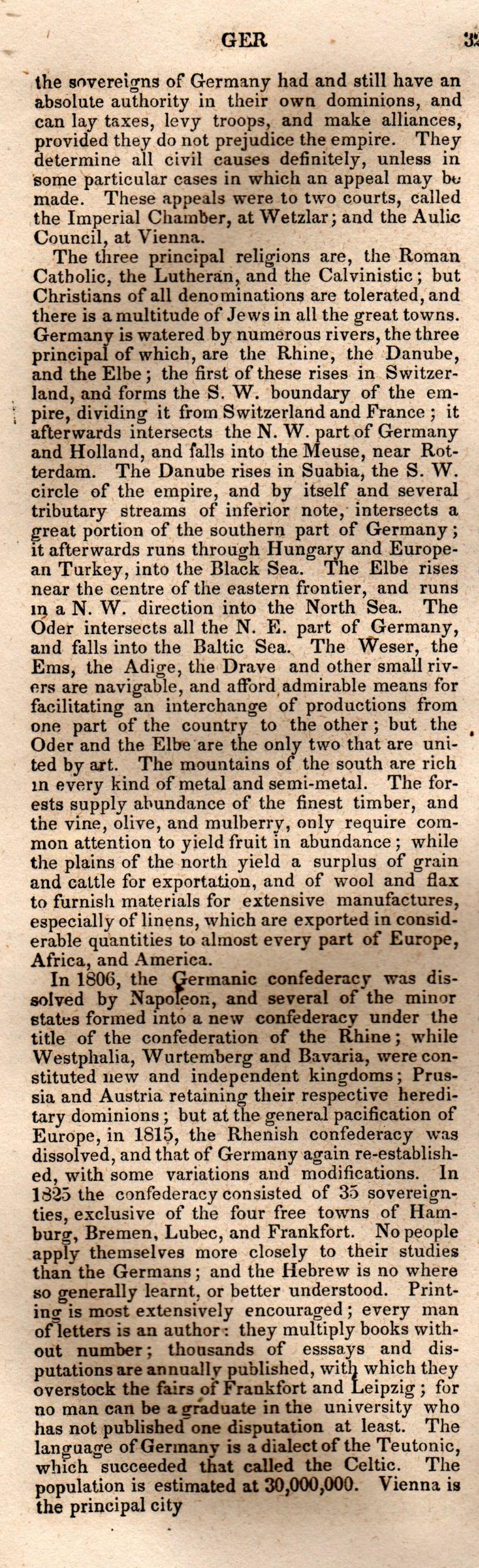 Brookes’ Universal Gazetteer (1850), Page 328 Left Column