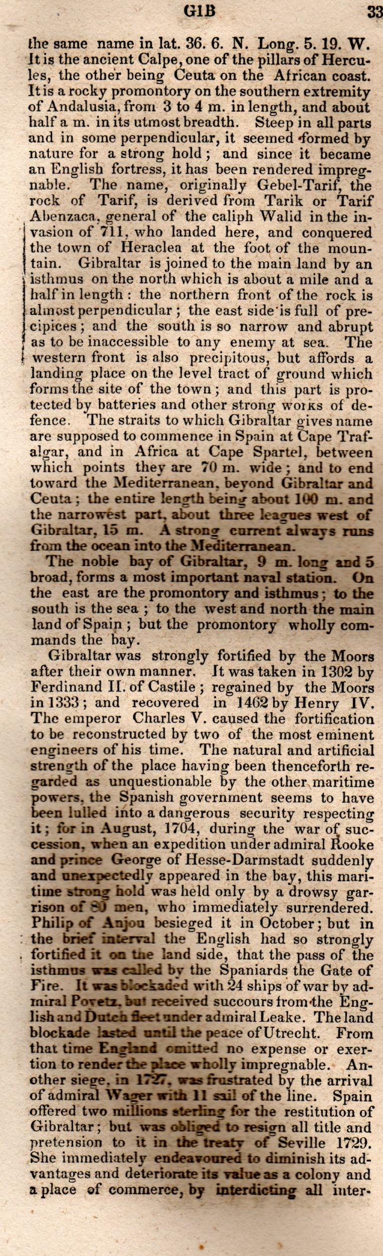 Brookes’ Universal Gazetteer (1850), Page 331 Left Column