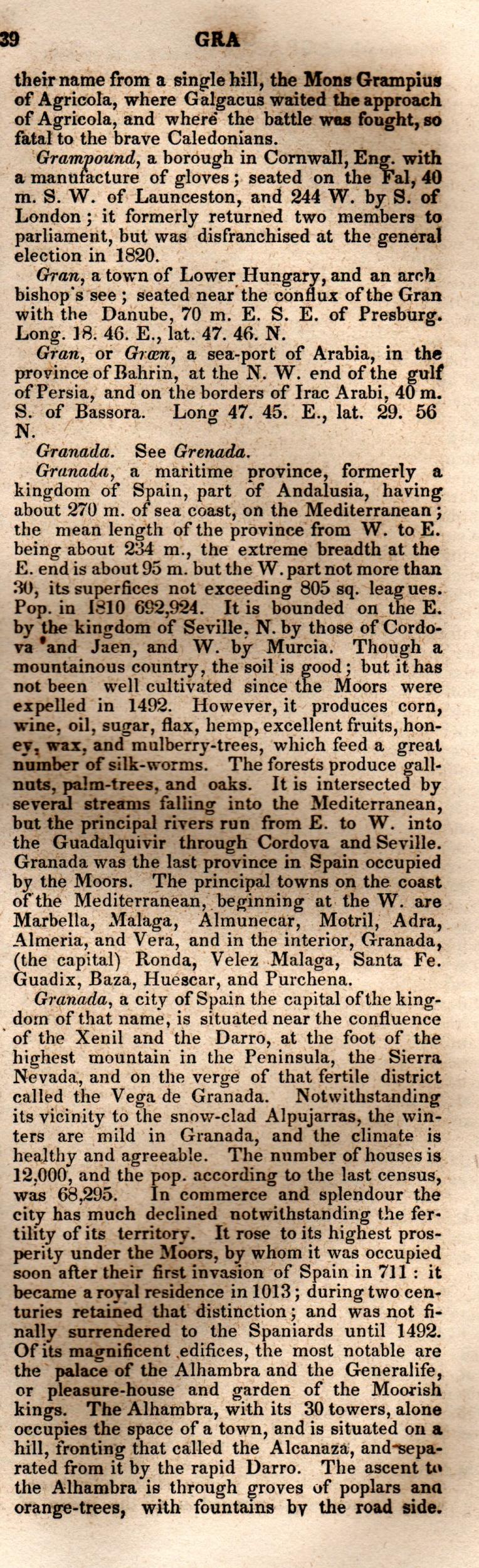 Brookes’ Universal Gazetteer (1850), Page 339 Right Column