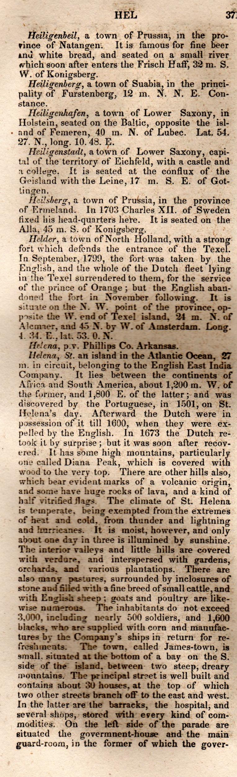 Brookes’ Universal Gazetteer (1850), Page 371 Left Column