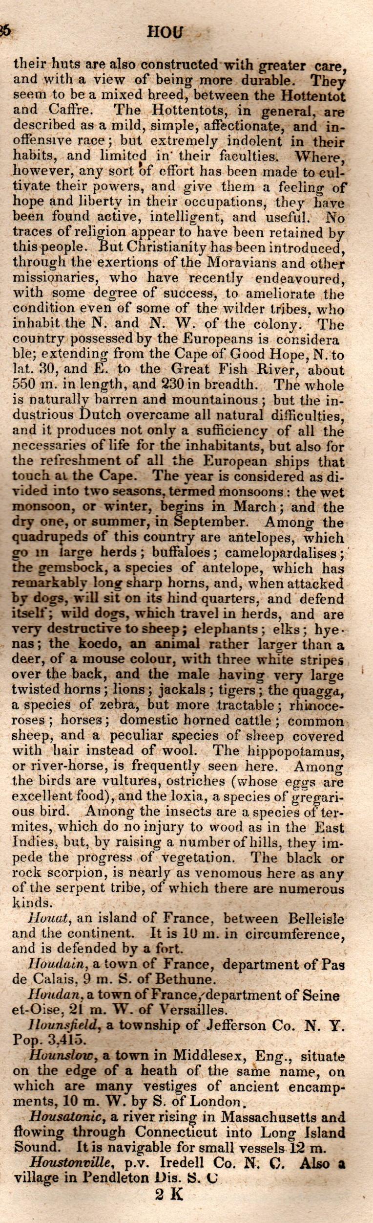 Brookes’ Universal Gazetteer (1850), Page 385 Right Column