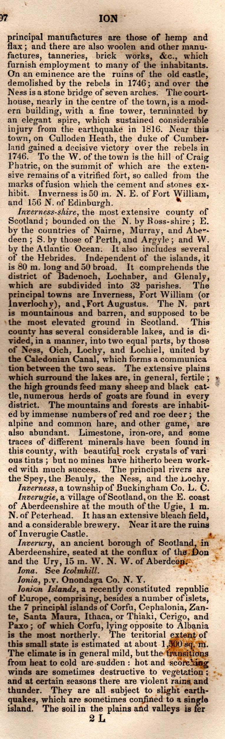 Brookes’ Universal Gazetteer (1850), Page 397 Right Column