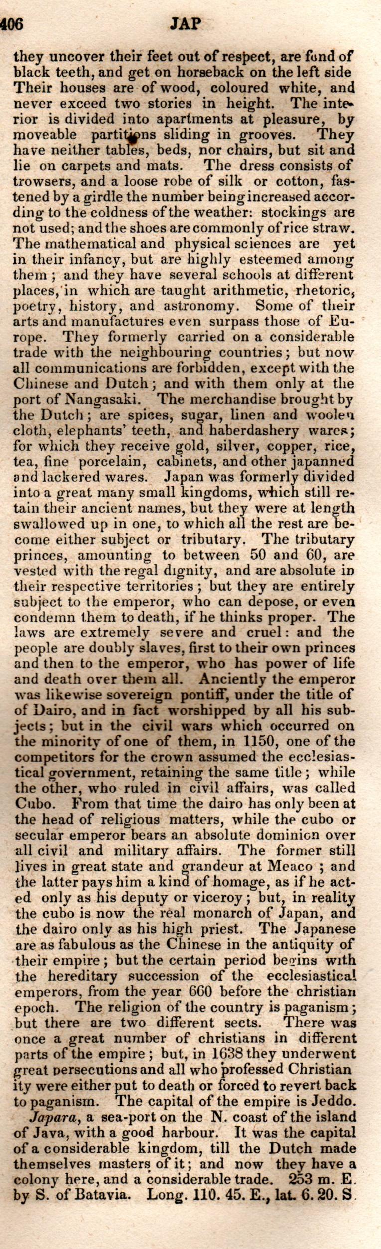 Brookes’ Universal Gazetteer (1850), Page 406 Right Column
