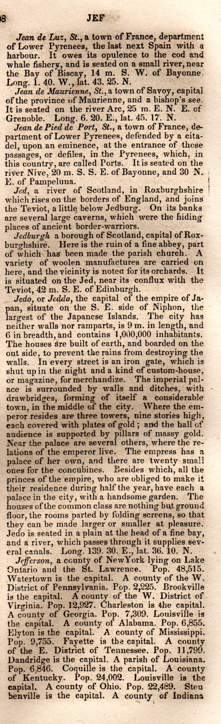 Brookes’ Universal Gazetteer (1850), Page 408 Right Column