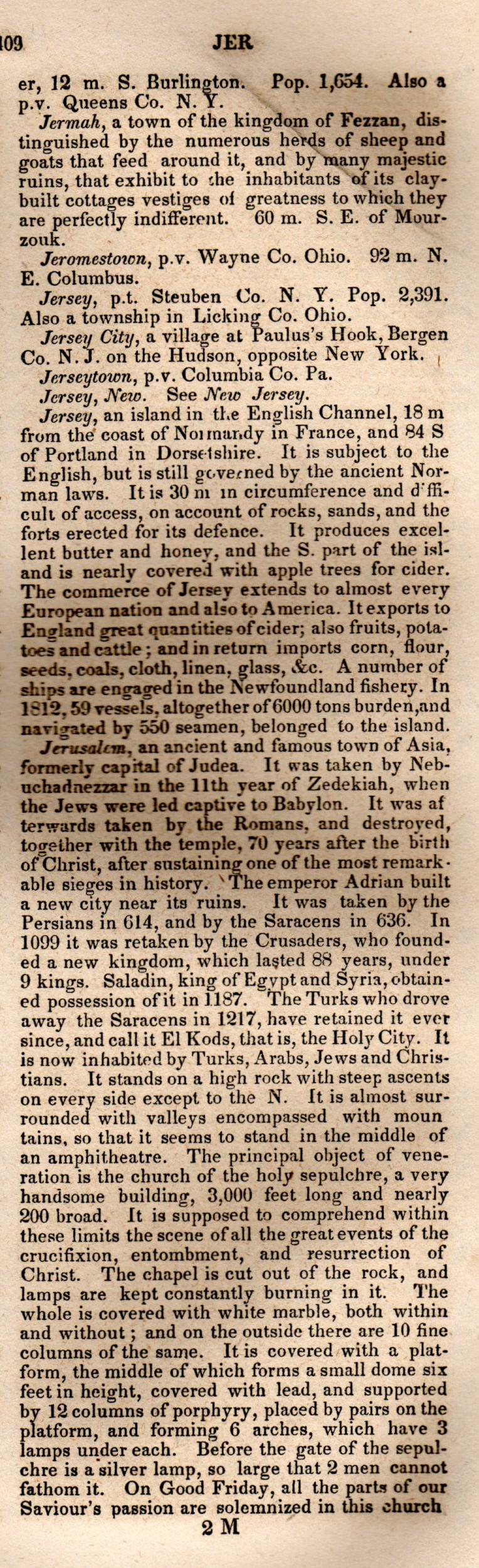 Brookes’ Universal Gazetteer (1850), Page 409 Right Column