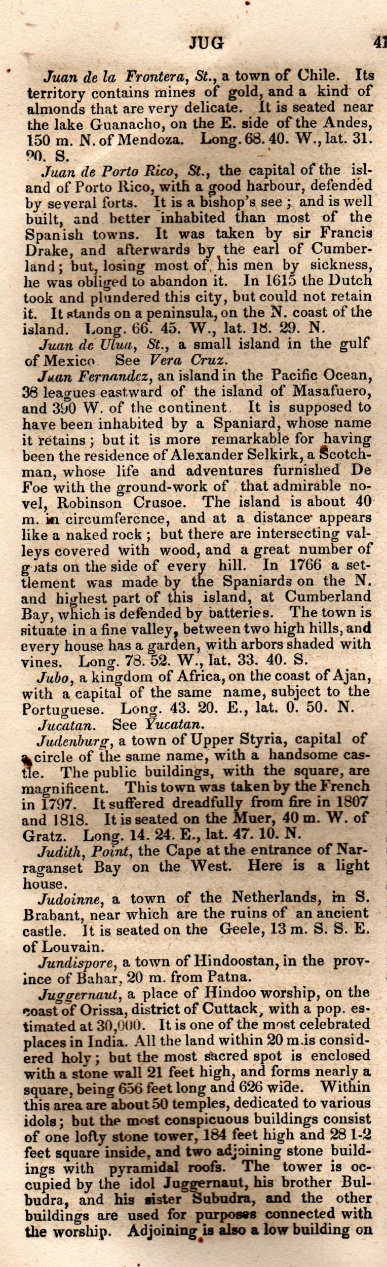 Brookes’ Universal Gazetteer (1850), Page 412 Left Column