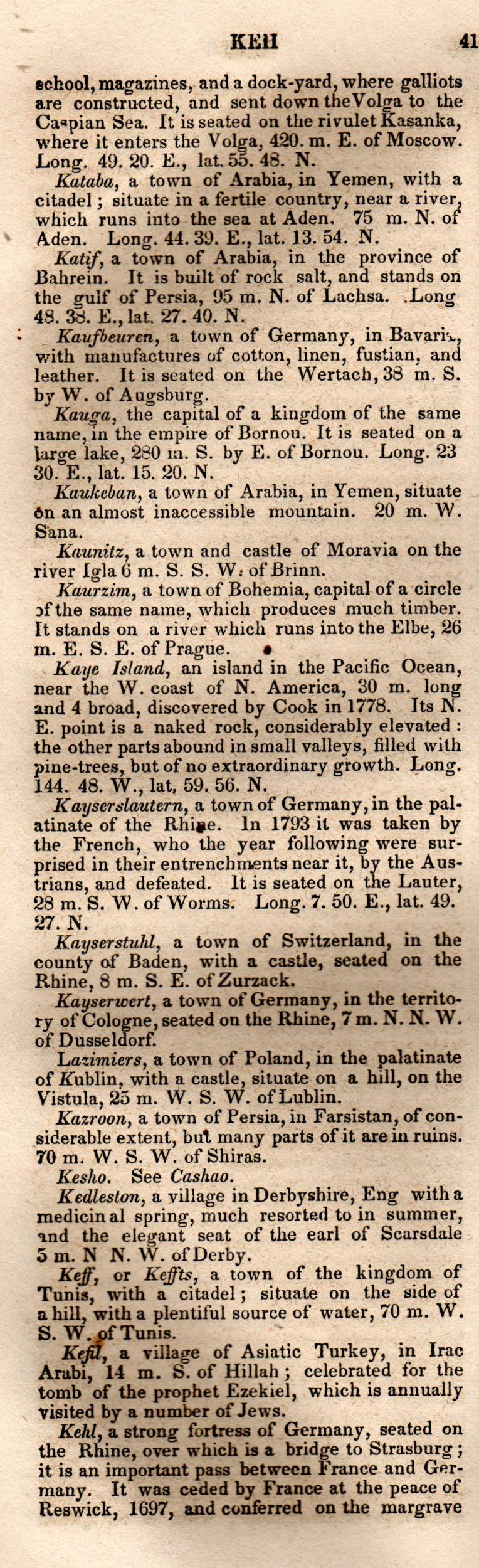 Brookes’ Universal Gazetteer (1850), Page 416 Left Column