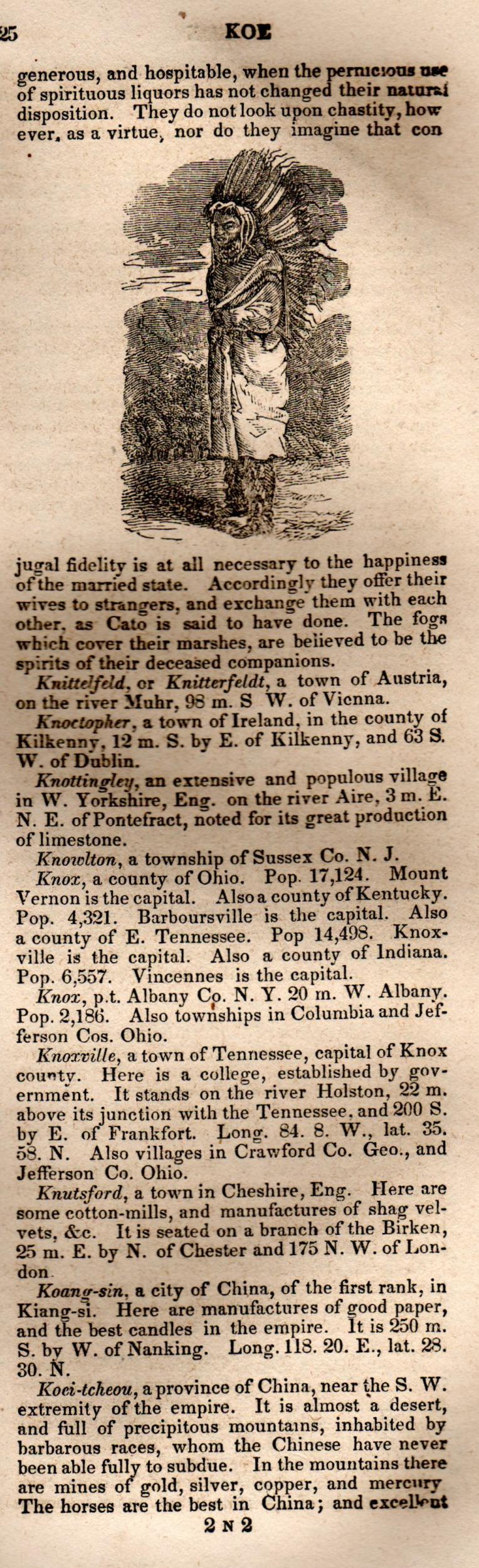 Brookes’ Universal Gazetteer (1850), Page 425 Right Column
