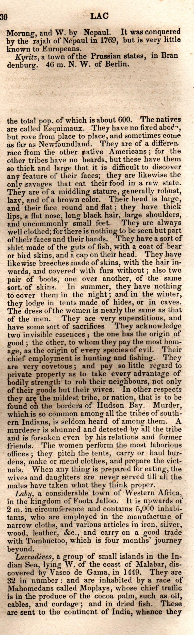 Brookes’ Universal Gazetteer (1850), Page 430 Right Column
