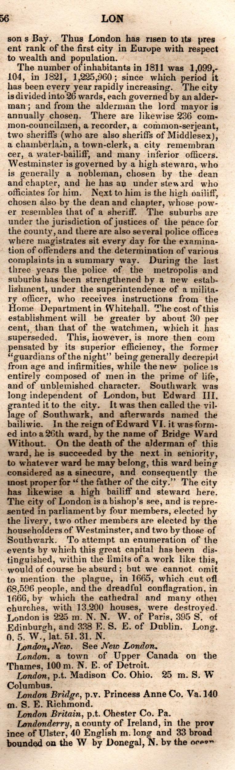 Brookes’ Universal Gazetteer (1850), Page 456 Right Column
