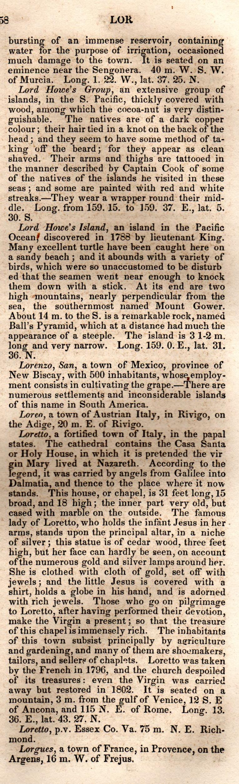 Brookes’ Universal Gazetteer (1850), Page 458 Right Column