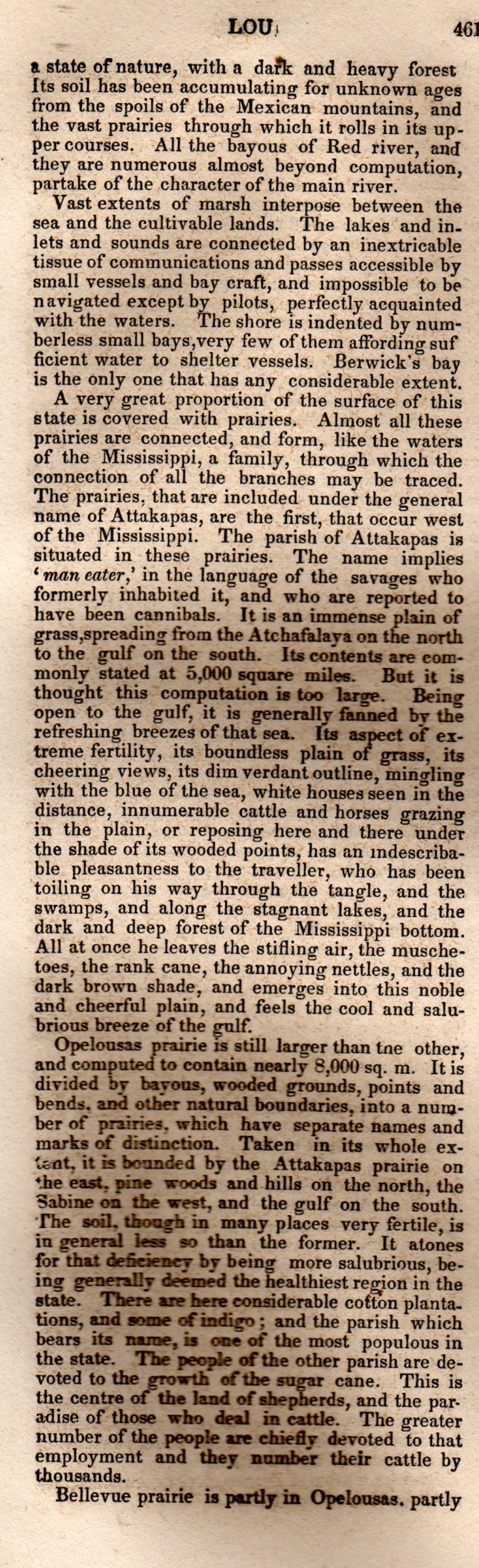 Brookes’ Universal Gazetteer (1850), Page 461 Left Column