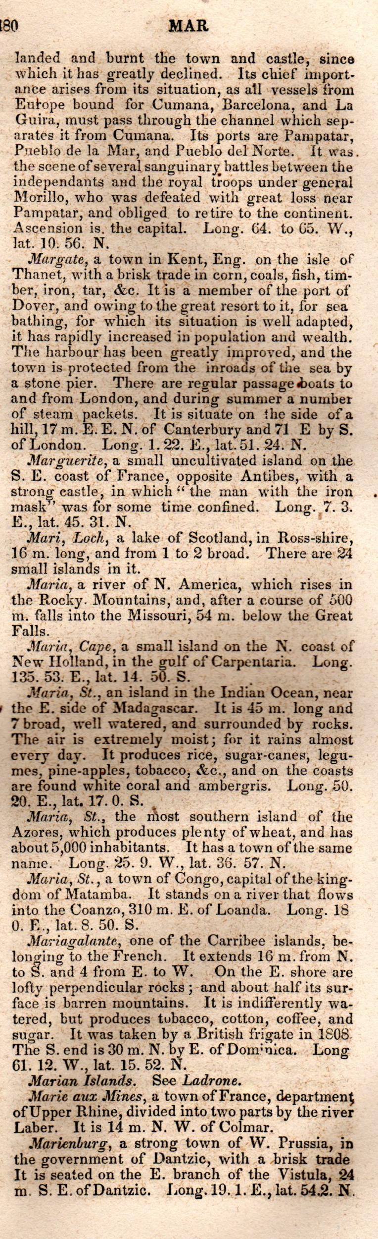 Brookes’ Universal Gazetteer (1850), Page 480 Right Column