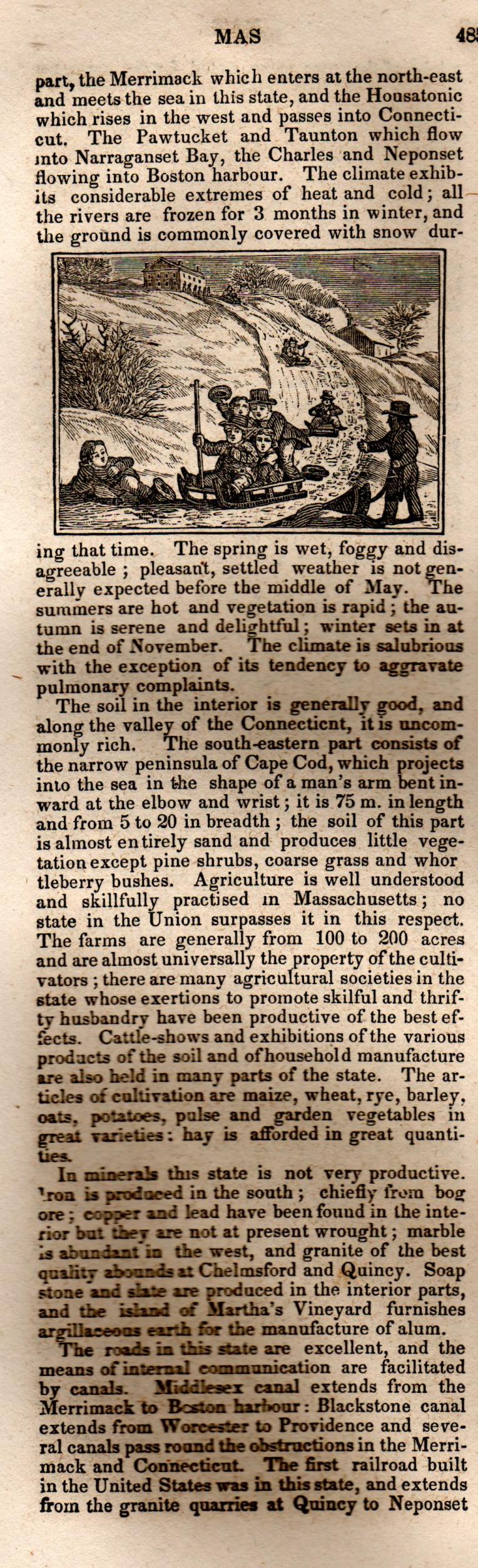 Brookes’ Universal Gazetteer (1850), Page 485 Left Column