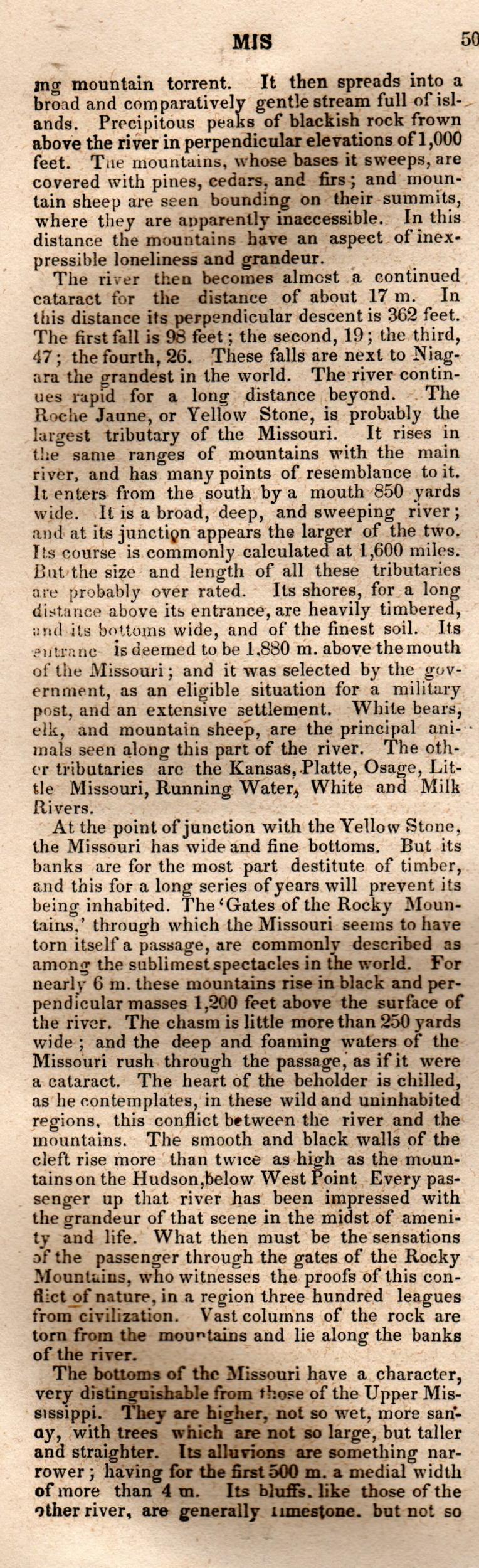 Brookes’ Universal Gazetteer (1850), Page 506 Left Column
