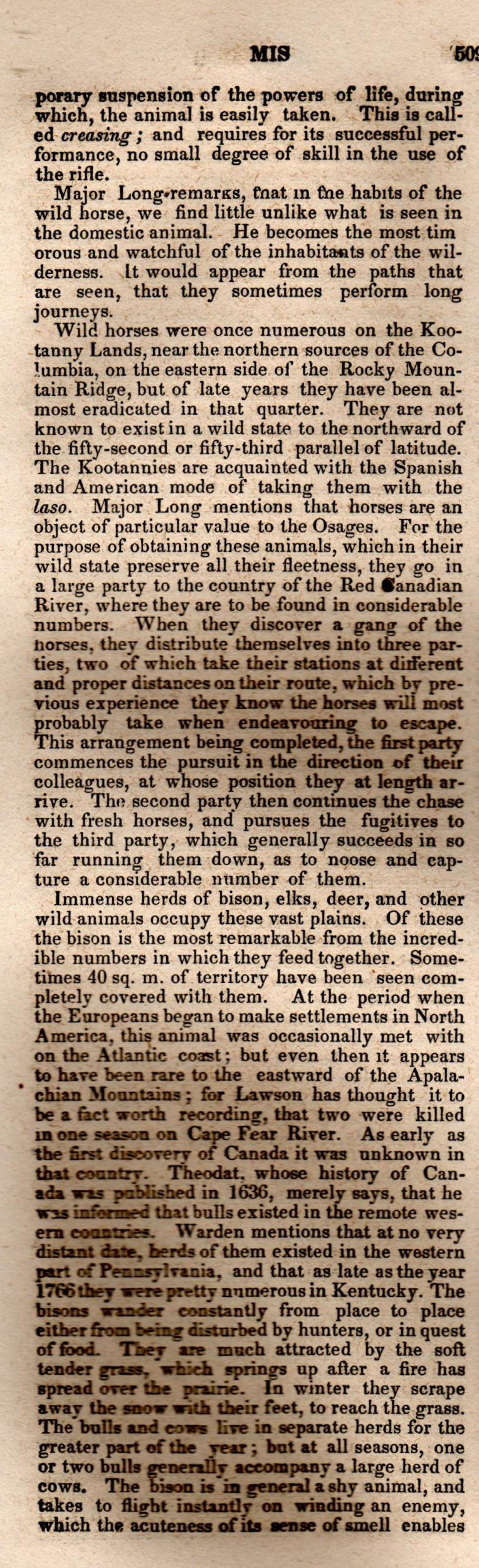 Brookes’ Universal Gazetteer (1850), Page 509 Left Column