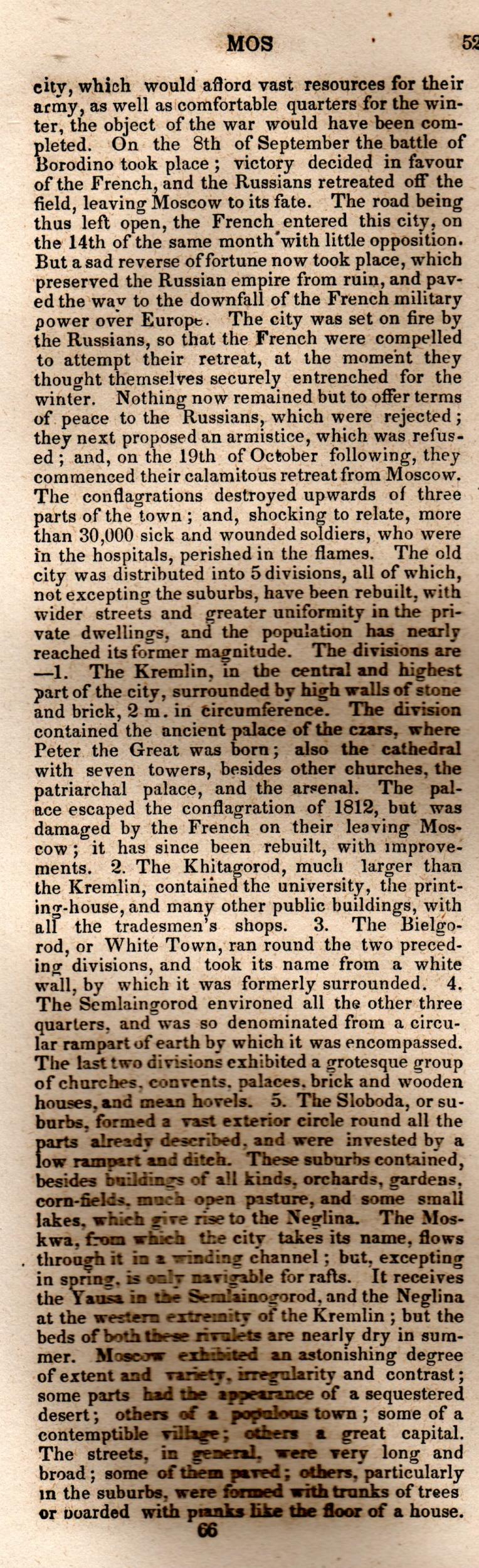 Brookes’ Universal Gazetteer (1850), Page 521 Left Column