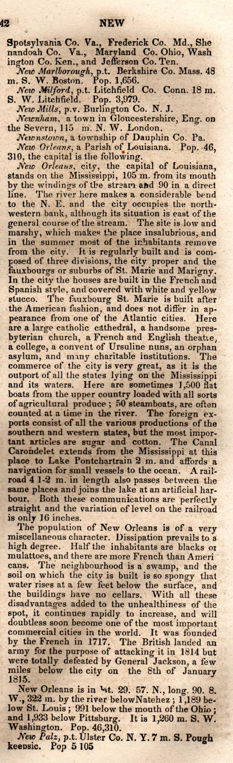 Brookes’ Universal Gazetteer (1850), Page 542 Right Column