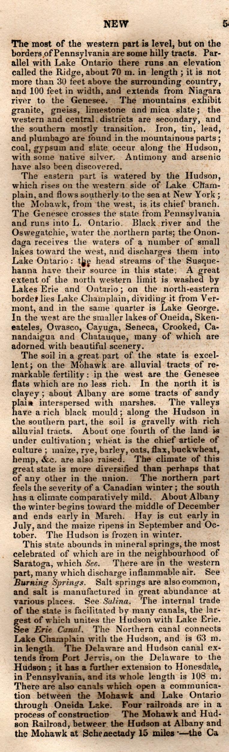 Brookes’ Universal Gazetteer (1850), Page 544 Left Column
