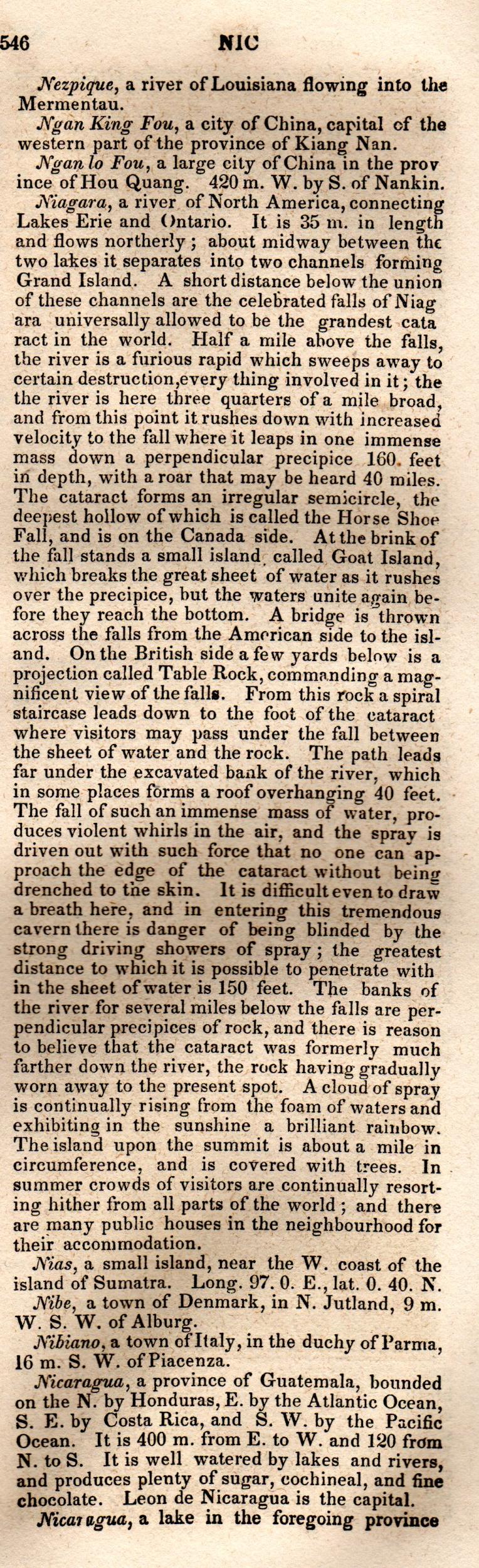 Brookes’ Universal Gazetteer (1850), Page 546 Right Column